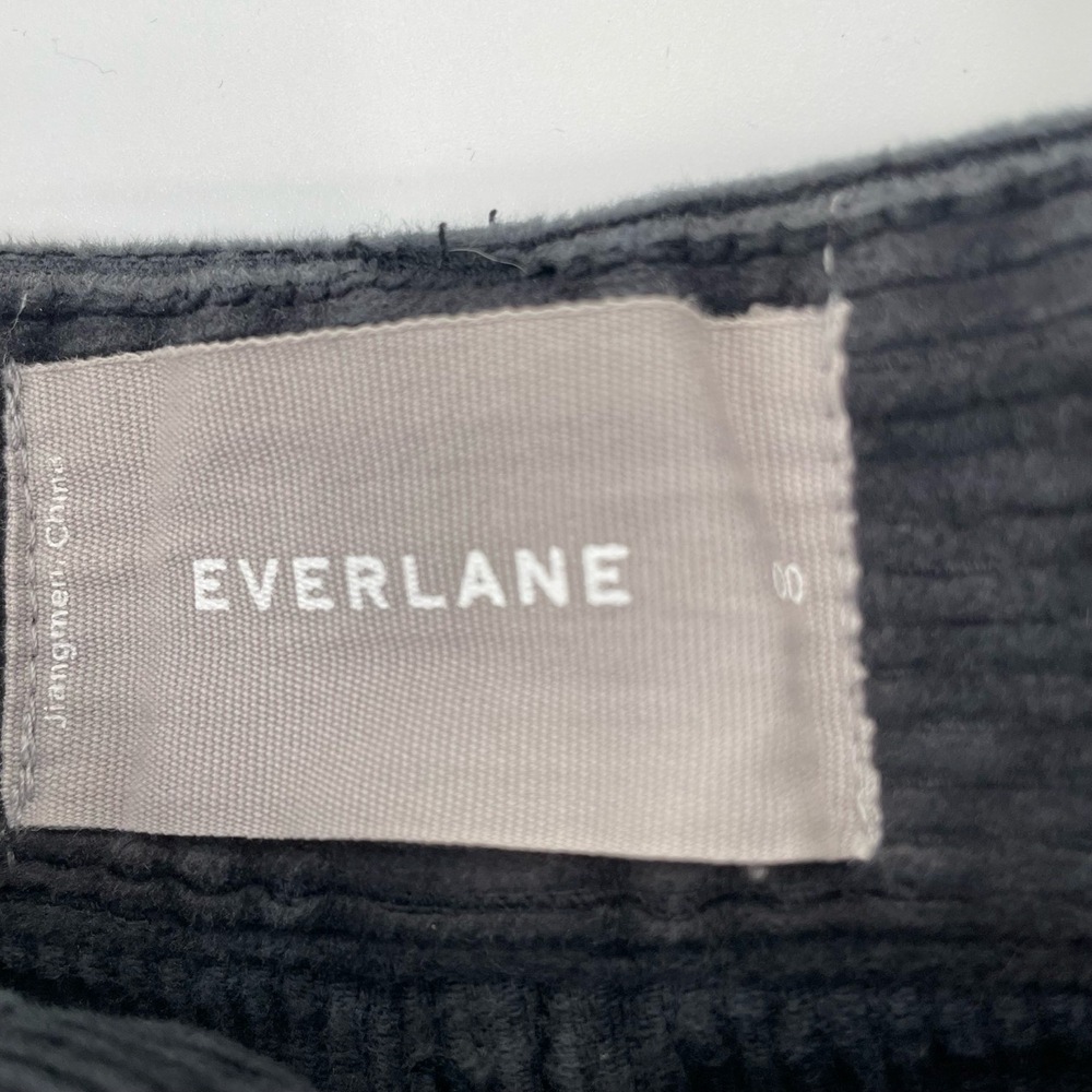 Everlane Women's High Waisted Slate Grey Quiet Luxury Cropped NormCore Cords 00 - Picture 3 of 10